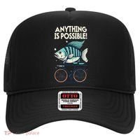 Anything Is Possible Fish Riding A Bicycle Hat thumb 0