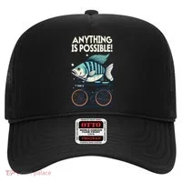 Anything Is Possible Fish Riding A Bicycle Hat thumb 0