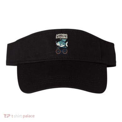 Anything Is Possible Fish Riding A Bicycle Visor