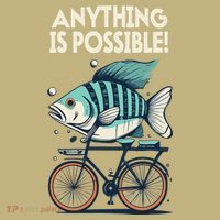 Anything Is Possible Fish Riding A Bicycle Hoodie thumb 7