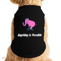 Anything Is Possible Elephant Bicycle Doggie Tank thumb 0