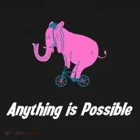 Anything Is Possible Elephant Bicycle Doggie Tank thumb 4
