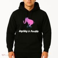 Anything Is Possible Elephant Bicycle Hoodie thumb 2