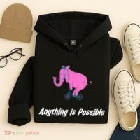 Anything Is Possible Elephant Bicycle Hoodie thumb 4