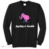 Anything Is Possible Elephant Bicycle Sweatshirt thumb 0