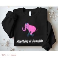 Anything Is Possible Elephant Bicycle Sweatshirt thumb 2