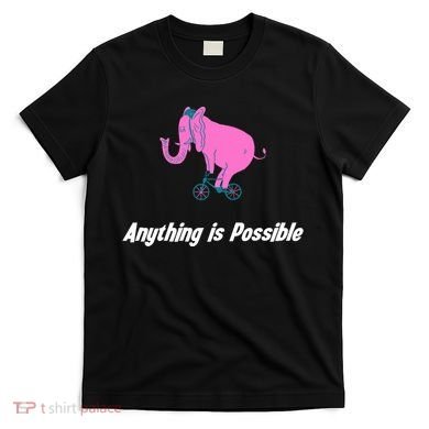 Anything Is Possible Elephant Bicycle T-Shirt