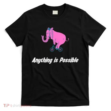 Anything Is Possible Elephant Bicycle T-Shirt