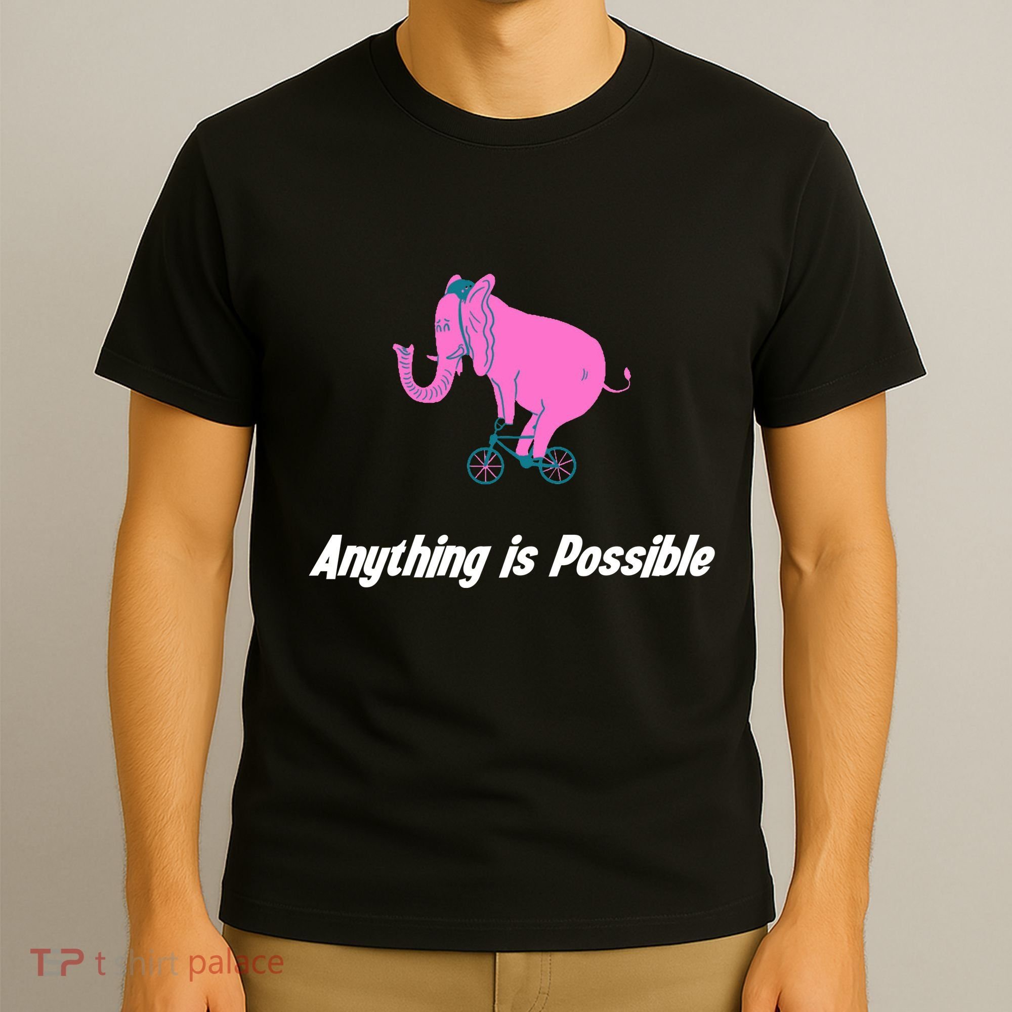 Anything Is Possible Elephant Bicycle T-Shirt
