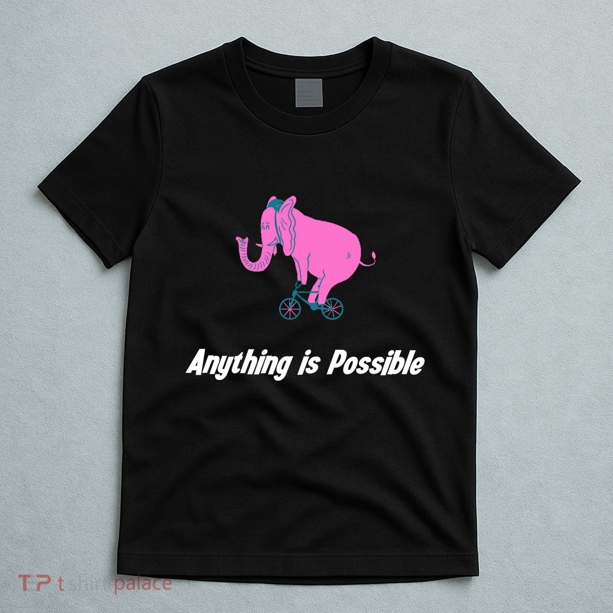 Anything Is Possible Elephant Bicycle T-Shirt