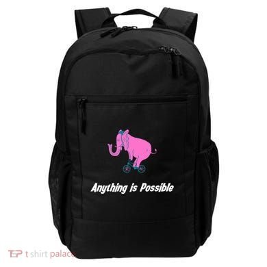 Anything Is Possible Elephant Bicycle Backpack