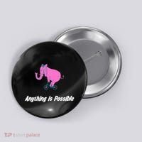 Anything Is Possible Elephant Bicycle Button thumb 0