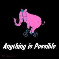 Anything Is Possible Elephant Bicycle Button thumb 1