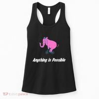 Anything Is Possible Elephant Bicycle Women's Tank Top thumb 0