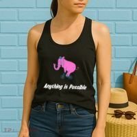 Anything Is Possible Elephant Bicycle Women's Tank Top thumb 2