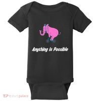 Anything Is Possible Elephant Bicycle Baby Bodysuit thumb 0