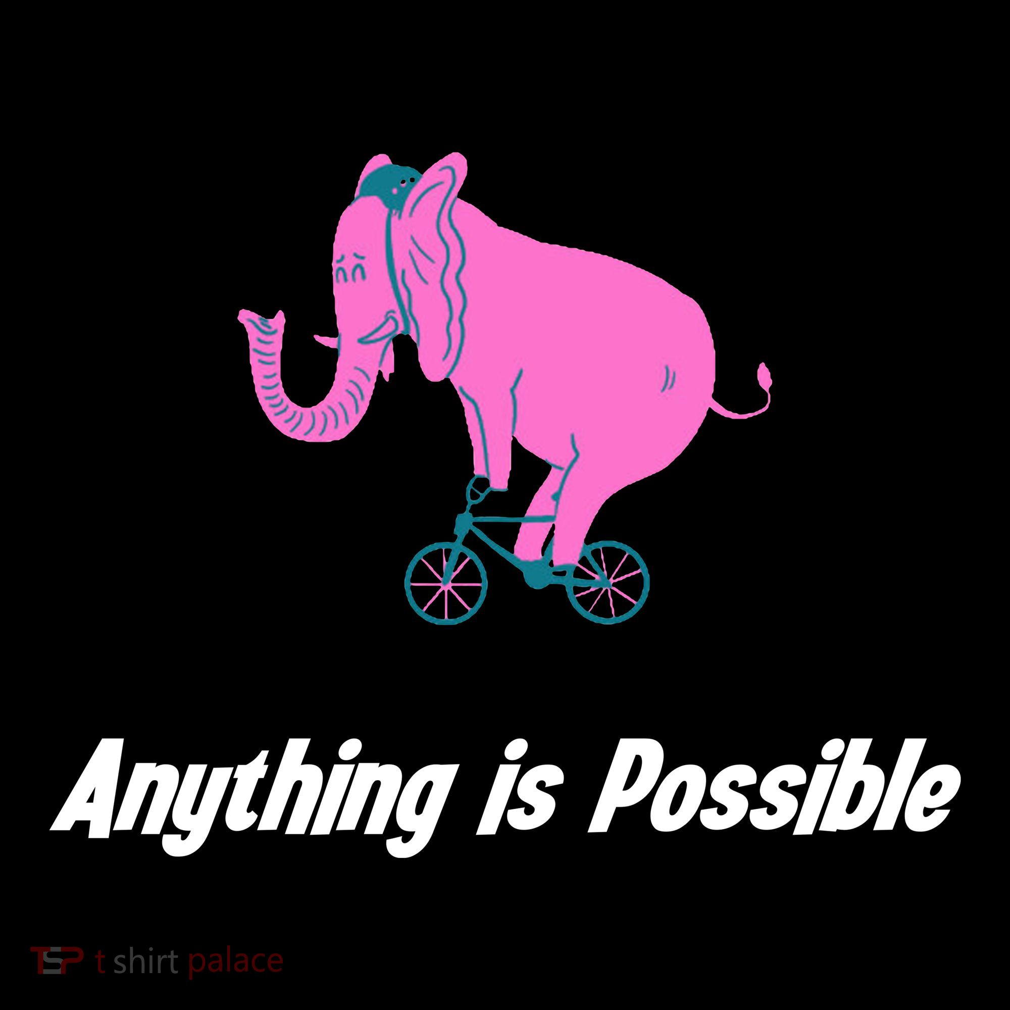 Anything Is Possible Elephant Bicycle Toddler Hoodie