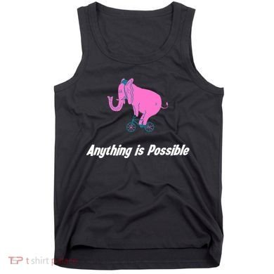 Anything Is Possible Elephant Bicycle Tank Top