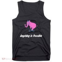 Anything Is Possible Elephant Bicycle Tank Top thumb 0