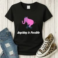 Anything Is Possible Elephant Bicycle Women's T-Shirt thumb 3
