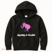 Anything Is Possible Elephant Bicycle Kids Hoodie thumb 0