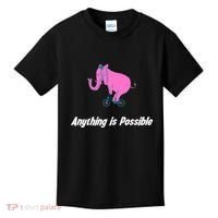 Anything Is Possible Elephant Bicycle Kids T-Shirt thumb 0