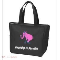 Anything Is Possible Elephant Bicycle Tote Bag thumb 3