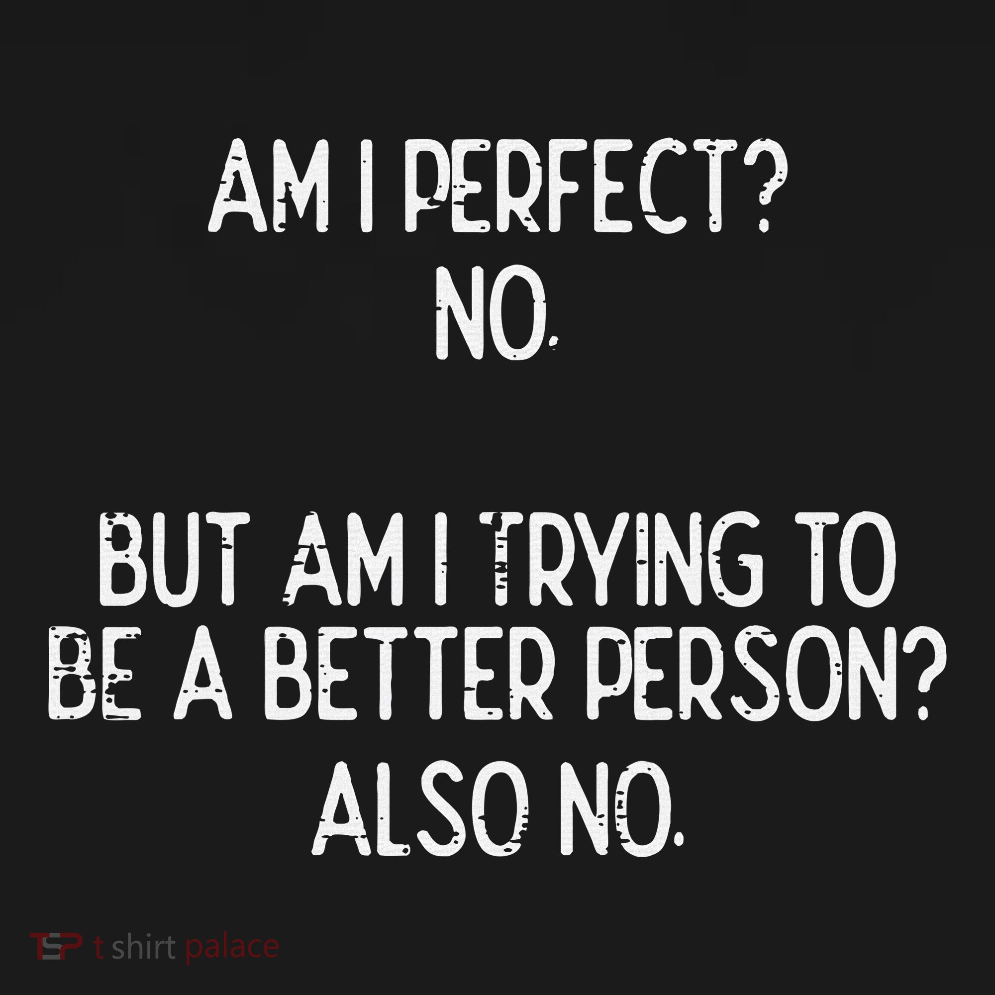 Am I Perfect No Trying Better Person Funny Sayings Women's Hoodie