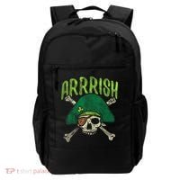 Arrish Irish Pirate Skull Leprechaun Happy St Patrick's Day Boys Backpack thumb 0