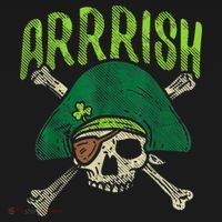 Arrish Irish Pirate Skull Leprechaun Happy St Patrick's Day Boys Women's Hoodie thumb 2