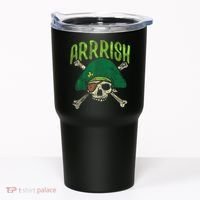 Arrish Irish Pirate Skull Leprechaun Happy St Patrick's Day Boys Tumbler thumb 0