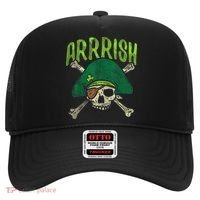 Arrish Irish Pirate Skull Leprechaun Happy St Patrick's Day Boys Hat thumb 0