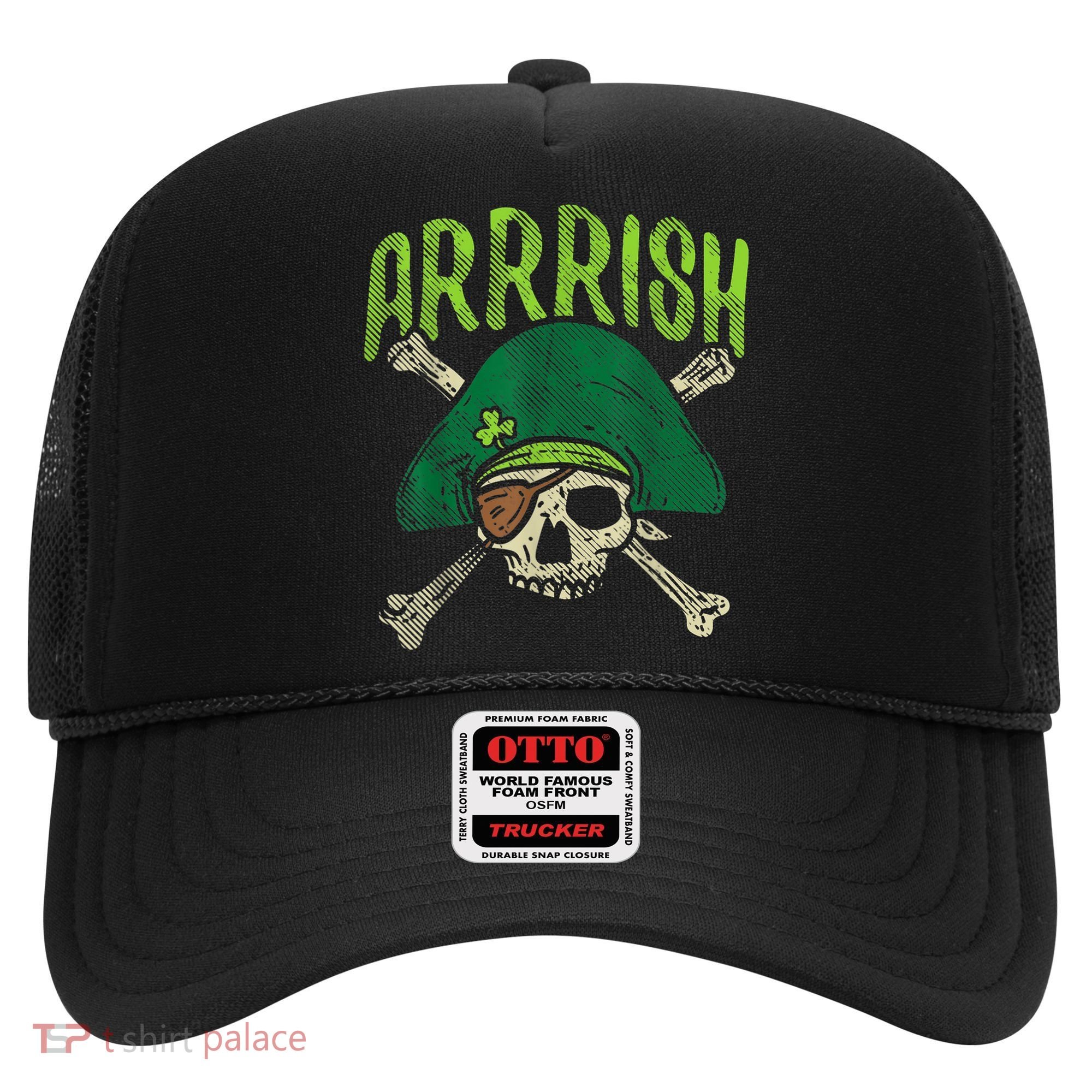 Arrish Irish Pirate Skull Leprechaun Happy St Patrick's Day Boys Hat