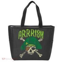 Arrish Irish Pirate Skull Leprechaun Happy St Patrick's Day Boys Tote Bag thumb 0