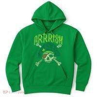 Arrish Irish Pirate Skull Leprechaun Happy St Patrick's Day Boys Hoodie thumb 0