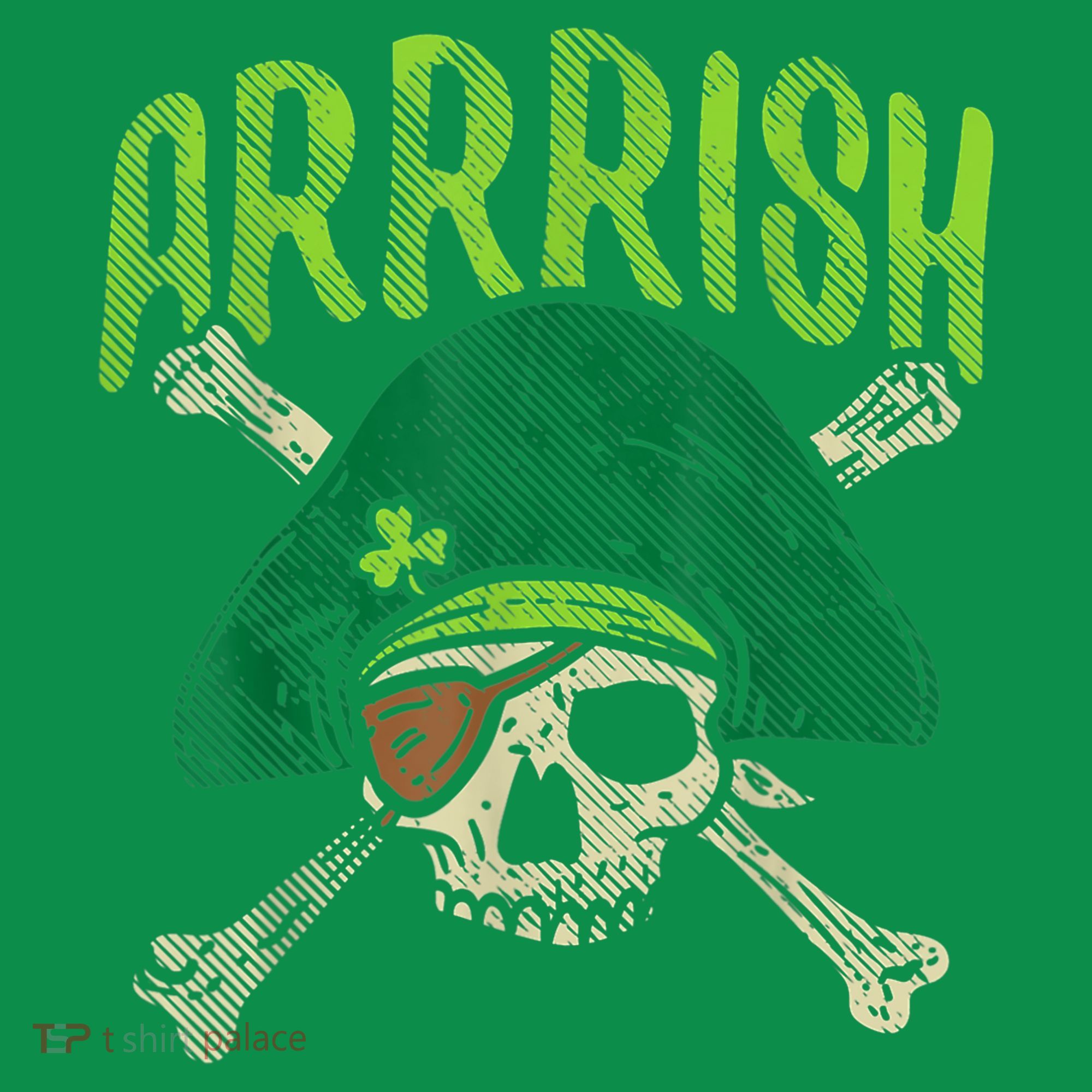 Arrish Irish Pirate Skull Leprechaun Happy St Patrick's Day Boys Sweatshirt