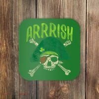 Arrish Irish Pirate Skull Leprechaun Happy St Patrick's Day Boys Coaster thumb 0