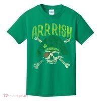 Arrish Irish Pirate Skull Leprechaun Happy St Patrick's Day Boys Kids T-Shirt thumb 0