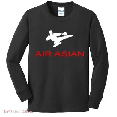 Air Asian Karate Kick Kids Long Sleeve Shirt
