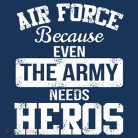 Air Force Because The Army Needs Heroes  USA-Made Doggie Bandana thumb 2