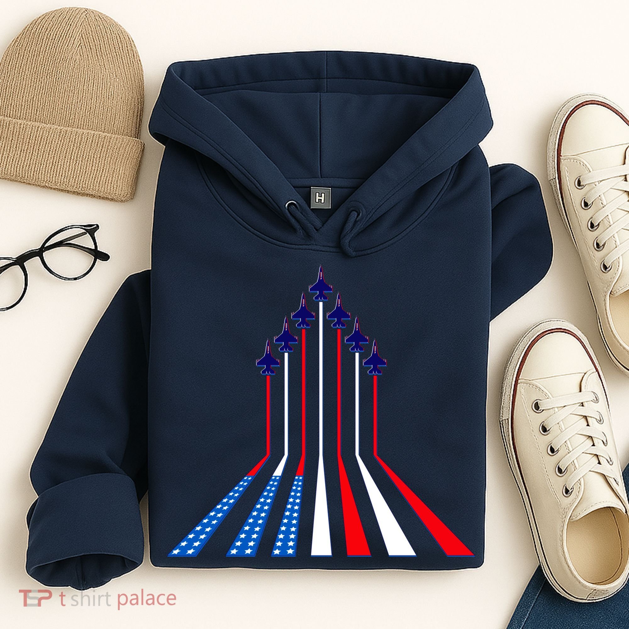 AIr Force flag - Air Show Trail Flag Hoodie