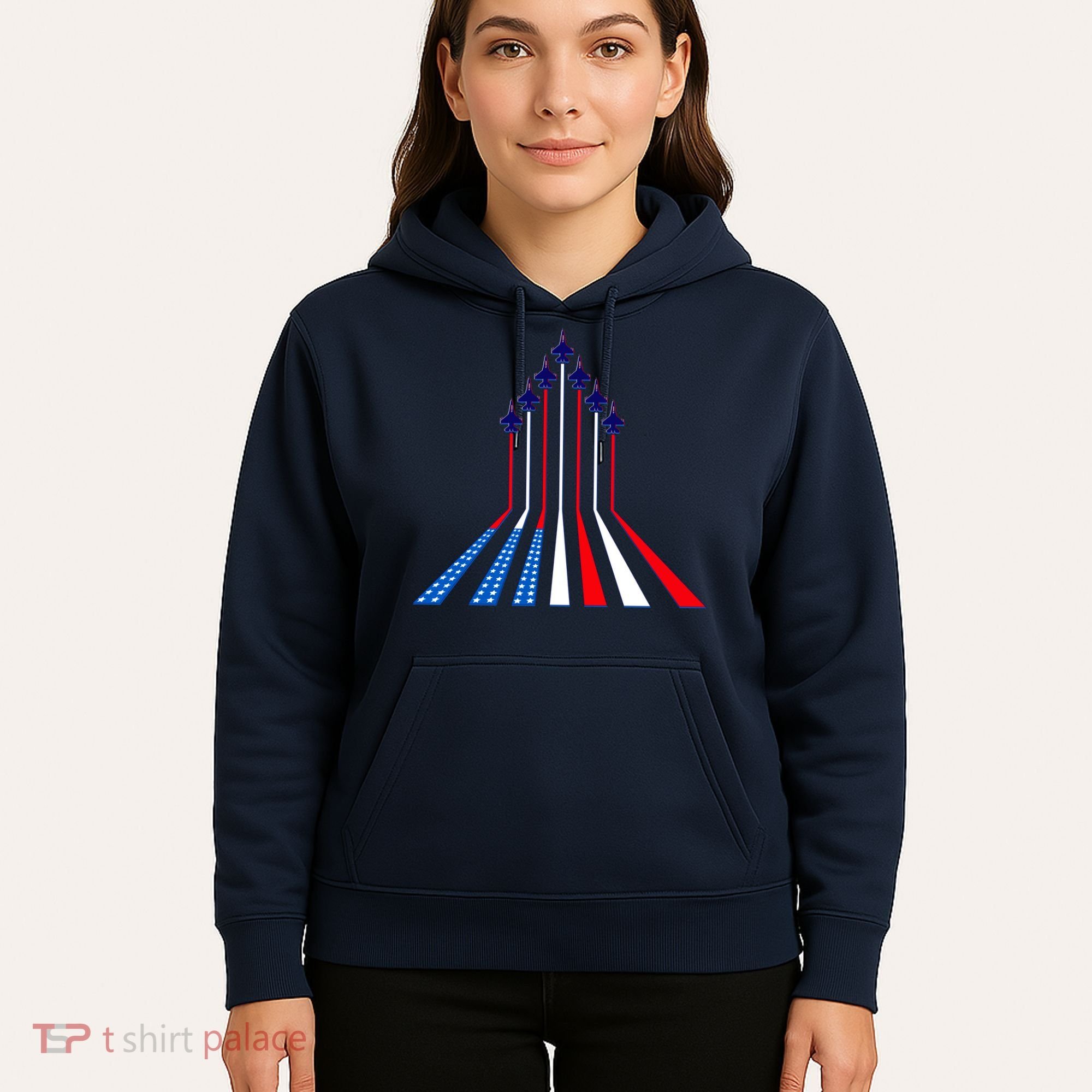 AIr Force flag - Air Show Trail Flag Hoodie