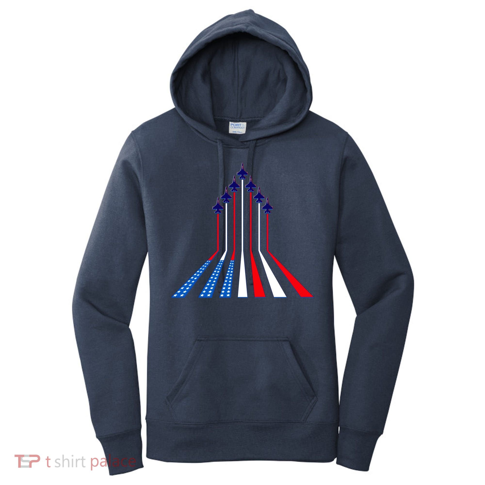 AIr Force flag - Air Show Trail Flag Women's Hoodie