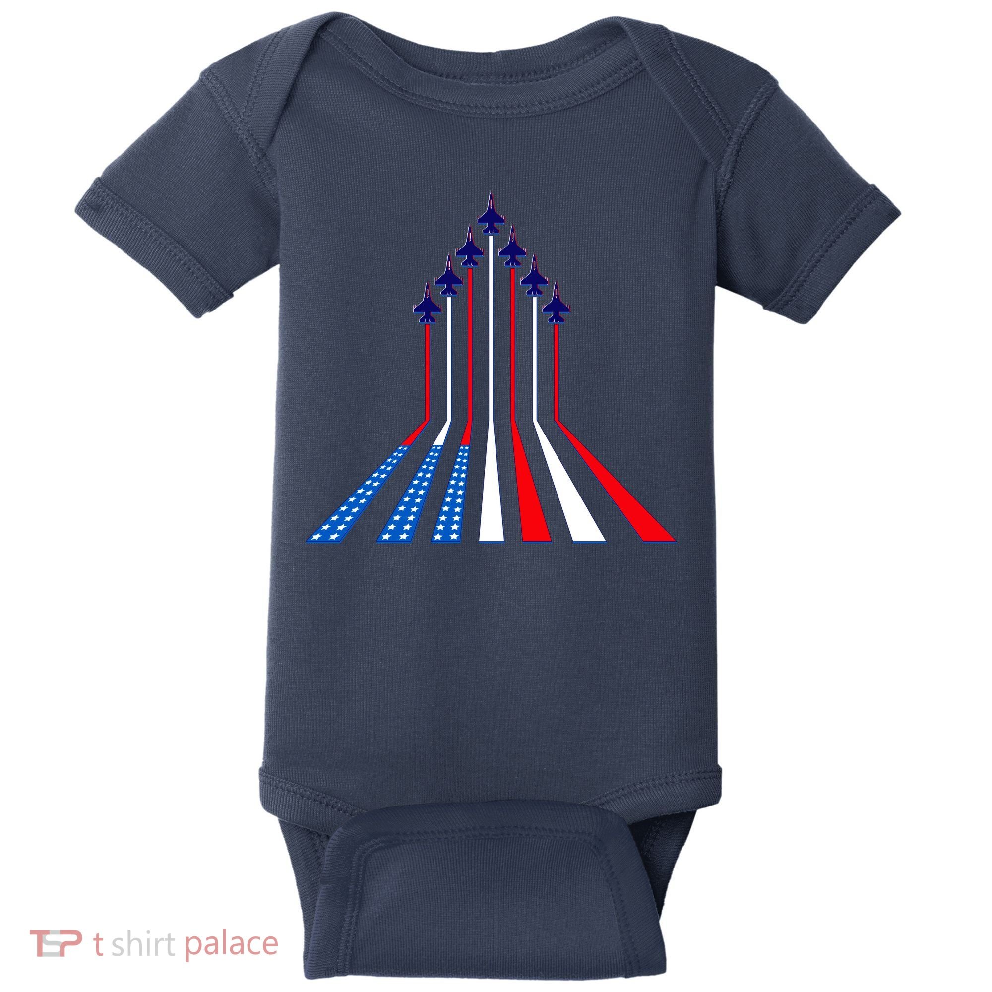 AIr Force flag - Air Show Trail Flag Baby Bodysuit