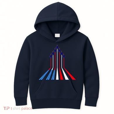 AIr Force flag - Air Show Trail Flag Kids Hoodie