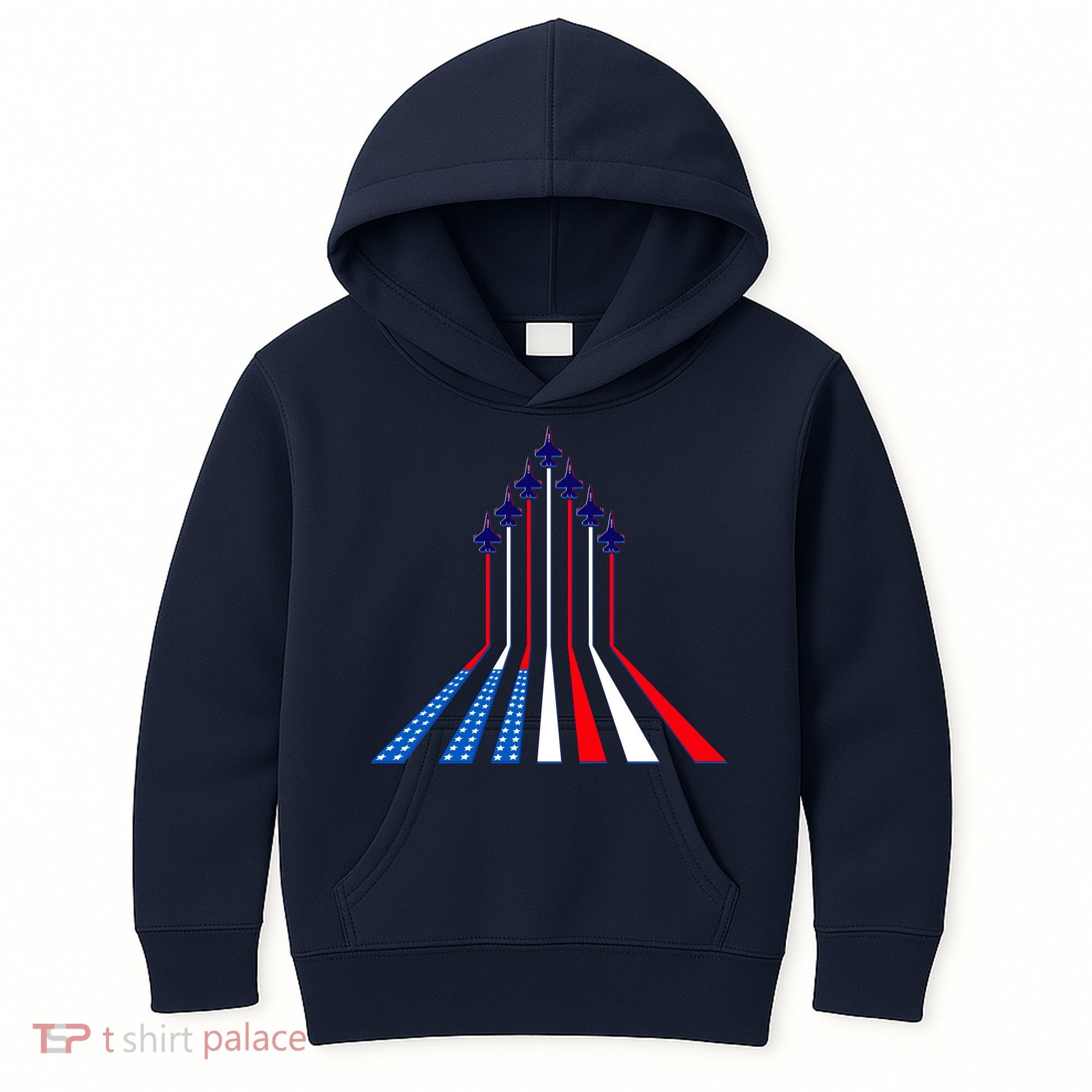 AIr Force flag - Air Show Trail Flag Kids Hoodie