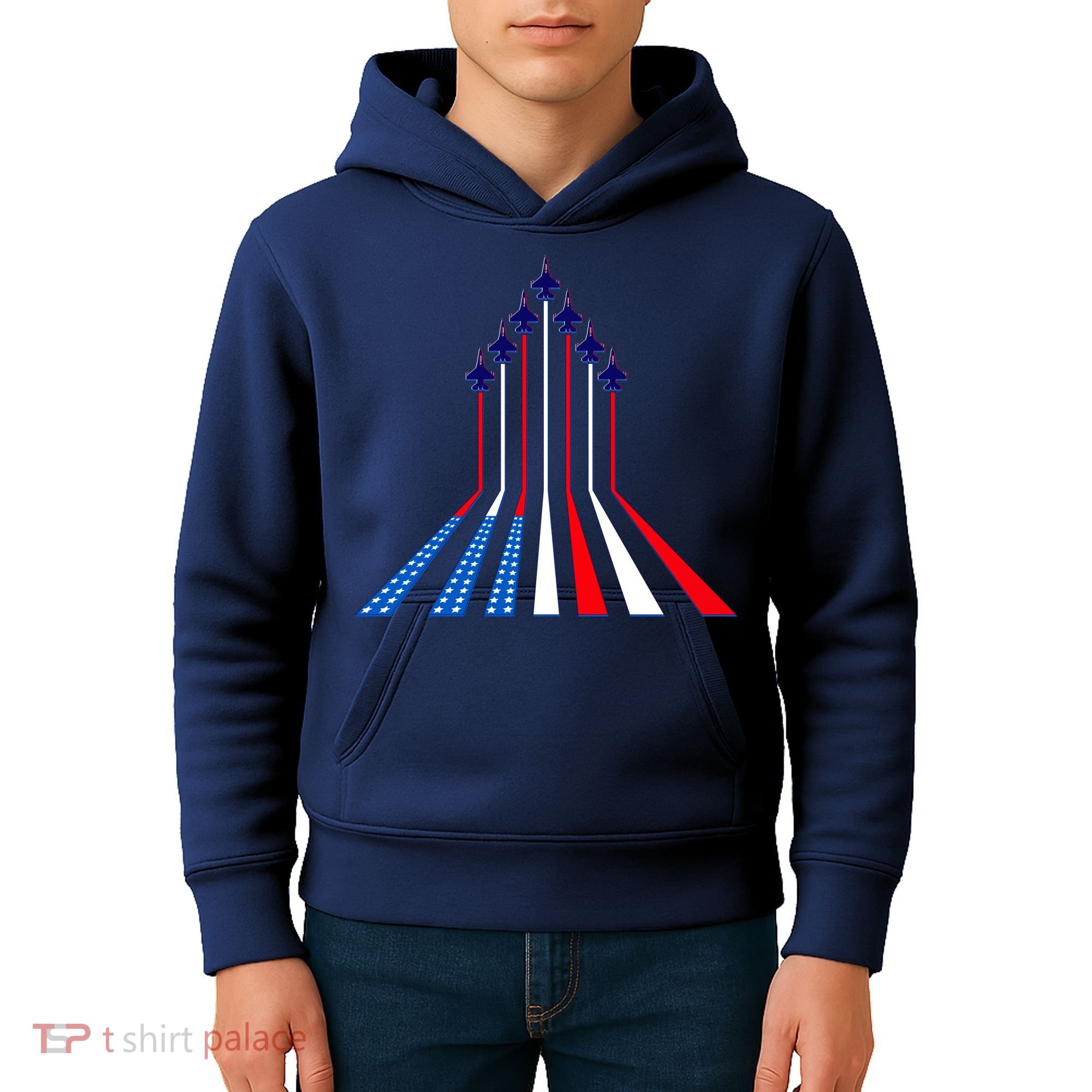 AIr Force flag - Air Show Trail Flag Kids Hoodie