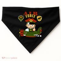 Air Force Pilot Boy Cartoon USA-Made Doggie Bandana thumb 0
