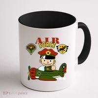 Air Force Pilot Boy Cartoon Coffee Mug thumb 1