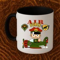 Air Force Pilot Boy Cartoon Coffee Mug thumb 2